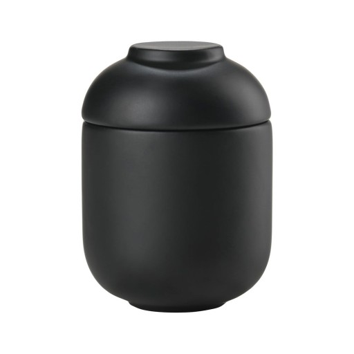 Organizator de baie negru pentru dischete demachiante din gresie ceramică Sensu – Zone