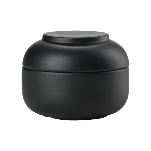 Organizator de baie negru pentru dischete demachiante din gresie ceramică Sensu – Zone