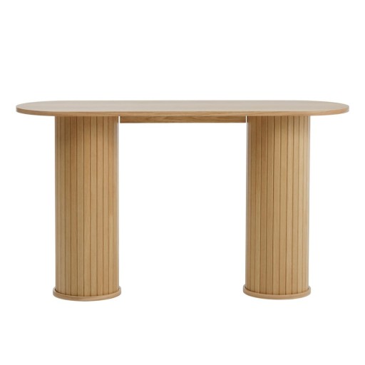 Masă consolă în culoare naturală 40x130 cm Nola – Unique Furniture
