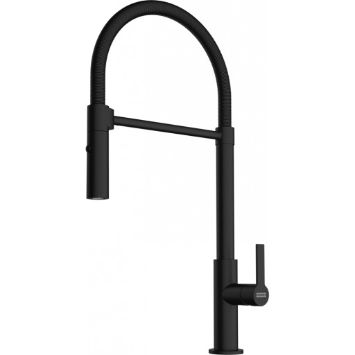 Baterie bucatarie Franke Maris Slim Semi Pro cu pipa flexibila Matte Black