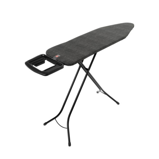 Masa de calcat, Brabantia B, Denim Black, 124x38 cm, 7 pozitii de reglare, otel/bumbac