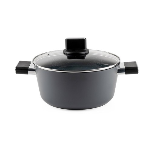 Oala cu capac Regina, Luigi Ferrero, 24x11.5 cm, 4.3 L, aluminiu forjat