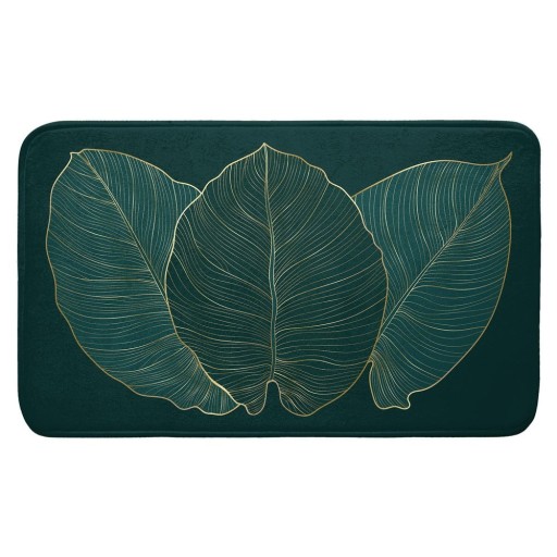Covoraș de baie verde închis 45x75 cm Jade – douceur d'intérieur