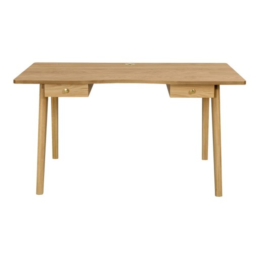 Birou cu aspect de lemn de stejar 70x140 cm Nice – Woodman