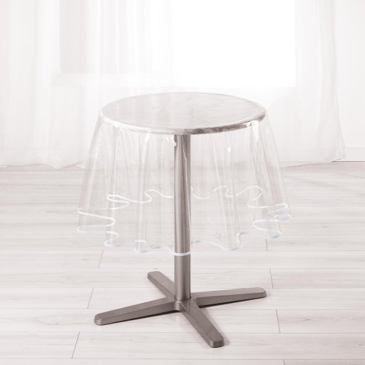Față de masă lavabilă din PVC ø 180 cm Garden – douceur d'intérieur
