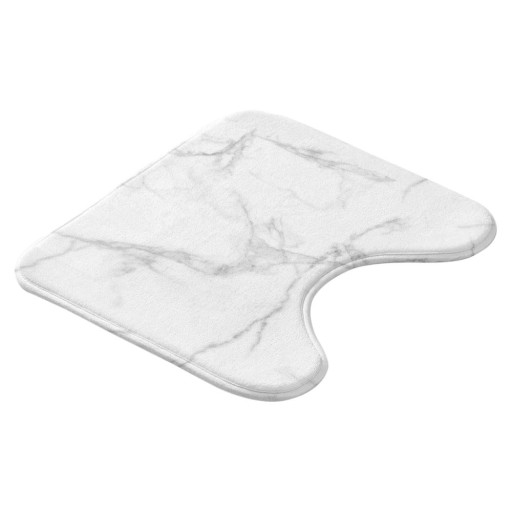 Covoraș de baie alb-gri pentru WC 45x45 cm Marbre – douceur d'intérieur