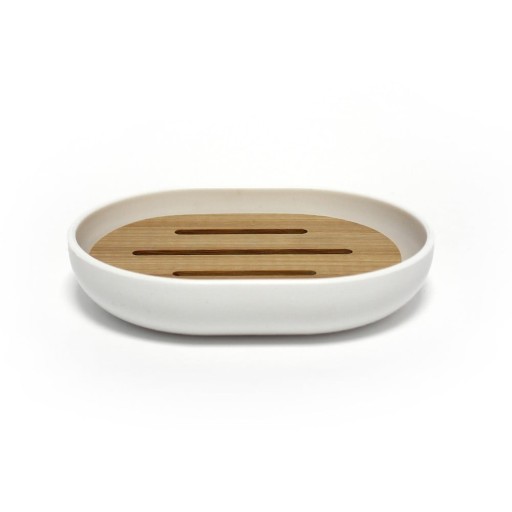 Săpunieră albă din plastic Smart – douceur d'intérieur