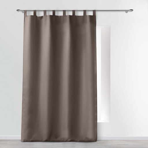 Draperie maro 140x260 cm Essentiel – douceur d'intérieur