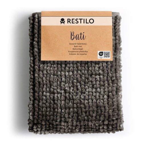 Covoraș de baie gri închis 50x70 cm Bati – Restilo