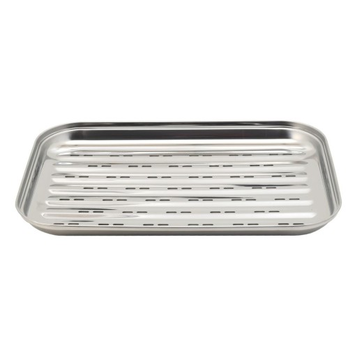 Tavă din oțel inoxidabil pentru grătar Cattara Baron, 34 x 24 cm