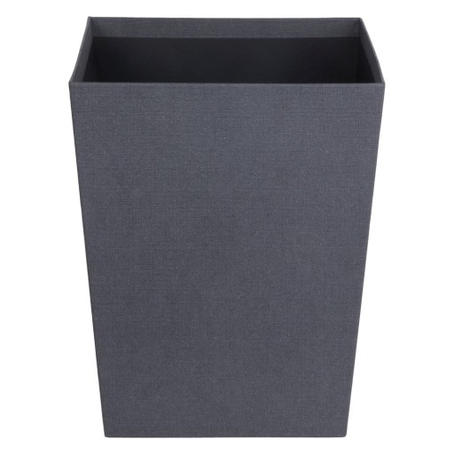 Coș de gunoi negru Sofia Canvas Paper Laminate – Bigso