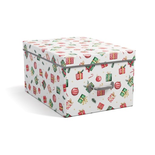 Cutie de depozitare din carton cu capac, decorativă 37x50x15 cm Engla Christmas Storage – Bigso