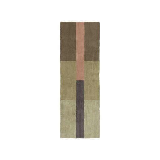 Covor tip traversă țesut manual din lână 80x230 cm Chroma Dusty Pink – Lorena Canals