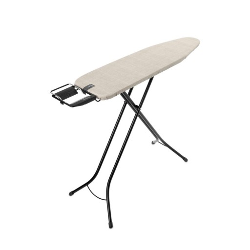 Masa de calcat, Brabantia A, Denim Grey, 110x30 cm, 7 pozitii de reglare, otel/bumbac