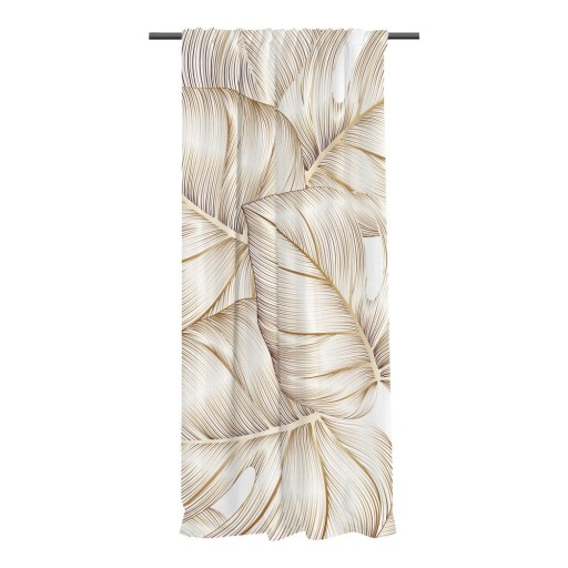 Draperie aurie din bumbac satinat 110x170 cm Golden Leaves – Butter Kings