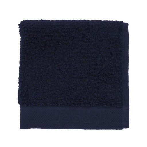 Prosop albastru închis din bumbac din frotir 30x30 cm Comfort – Södahl