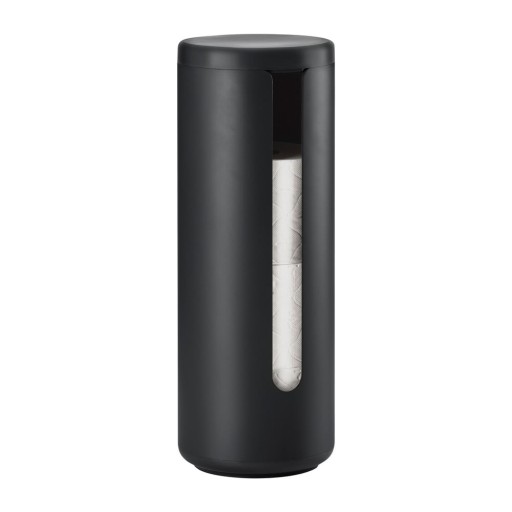 Suport pentru hârtie igienică negru din metal Ume – Zone