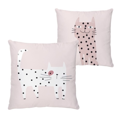 Pernă pentru copii din bumbac satinat 45x45 cm Meow Meow – Butter Kings