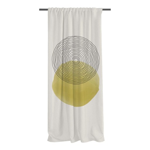 Draperie galbenă-bej din bumbac satinat 110x250 cm Rising Sun – Butter Kings