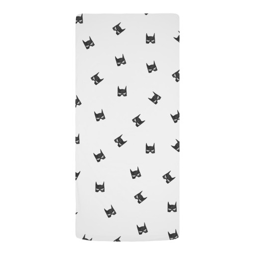 Cearceaf pentru copii alb-negru din bumbac satinat pentru pătuț cu elastic 60x120 cm Be a Hero – Butter Kings