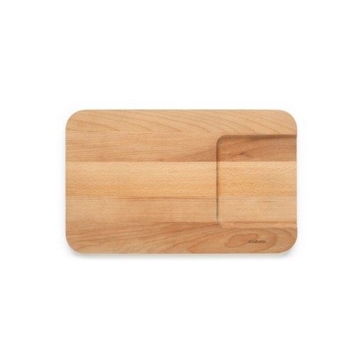 Tocator pentru legume, Brabantia, Profile, 40x25x1.8 cm, lemn de fag, natural