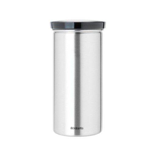 Organizator pentru 18 capsule de cafea, Brabantia, Matt Fingerprint Proof , 8.5x17 cm, inox, argintiu mat/gri