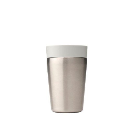 Cana termos, Brabantia, Make&amp;Take, 8x12.7 cm, 200 ml, otel, gri deschis
