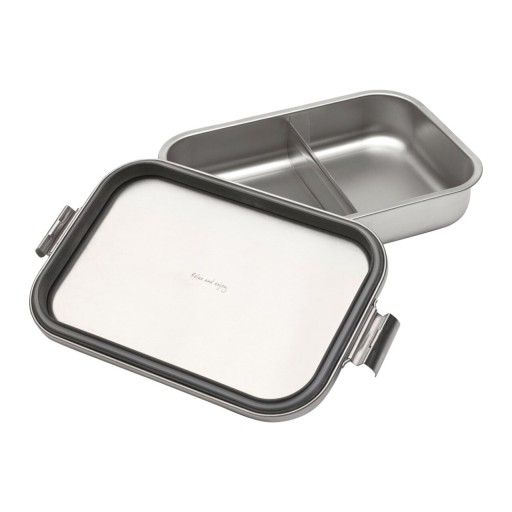 Caserola pentru pranz, Brabantia, Make&amp;Take, 26x17.4x6.3 cm, 2 L, inox, argintiu mat