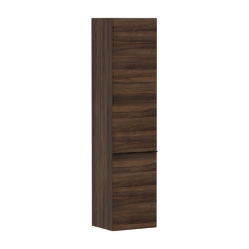 Dulap inalt suspendat Hansgrohe Xelu Q cu usa orientare stanga  40x35x165cm  nuc inchis  maner negru mat