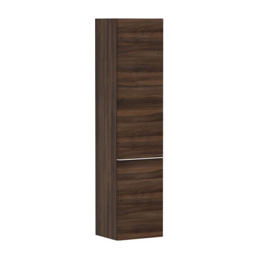 Dulap inalt suspendat Hansgrohe Xelu Q cu usa orientare stanga  40x35x165cm  nuc inchis  maner alb mat