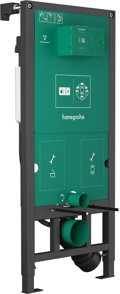 Rezervor incastrat Hansgrohe iFrame universal 1120 cu cadru si set de fixare