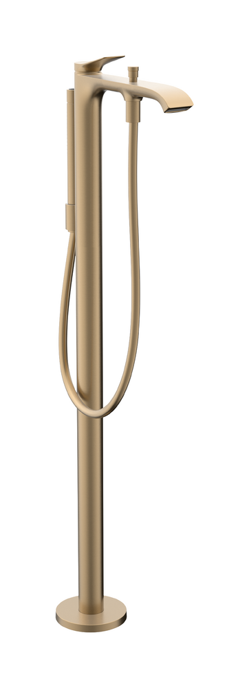 Baterie cada cu montaj pe pardoseala Hansgrohe Vivenis  necesita corp ingropat  bronz periat