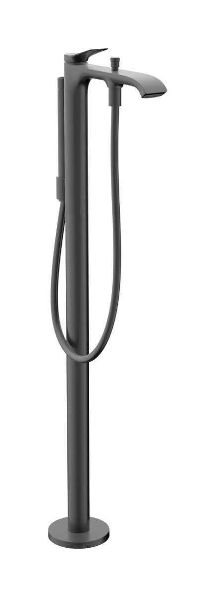 Baterie cada cu montaj pe pardoseala Hansgrohe Vivenis  necesita corp ingropat  negru periat