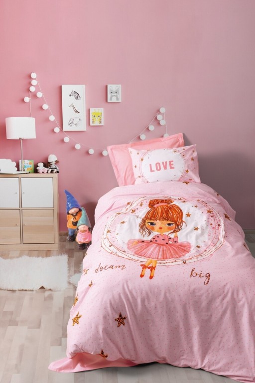 Lenjerie de pat pentru o persoana Young, L'essentiel Maison, Jerry, Roz