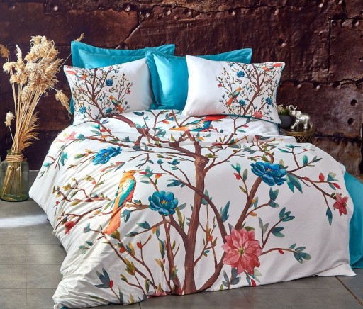 Lenjerie de pat dubla 3 piese, 476, Pearl Home, Poliester Satinat