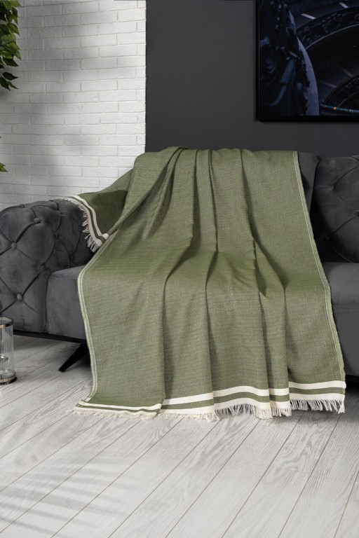 Cuvertura de pat, Alinda - Green (170 x 300), DC Home, Bumbac