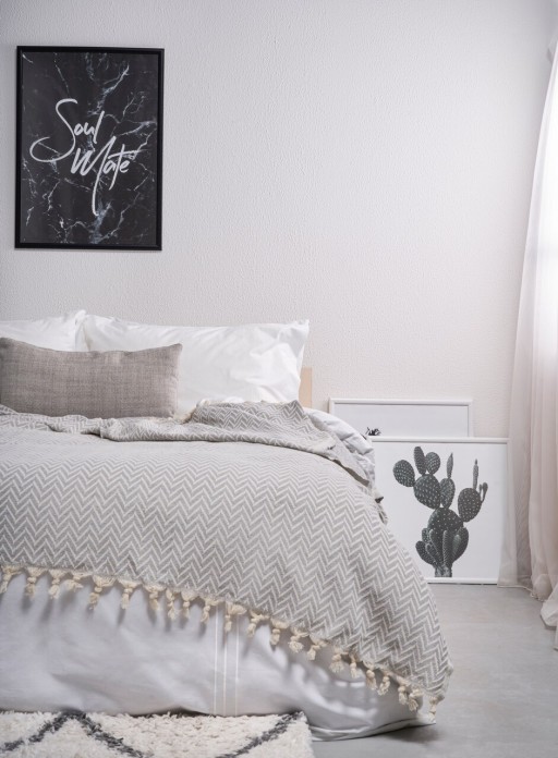 Cuvertura matlasata dubla, Zigzag - Anthracite, ICF Bedroom, Bumbac