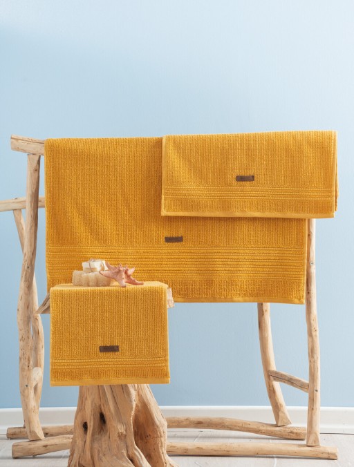 Set prosoape, Cotton Box, Wellness, Bumbac, Galben