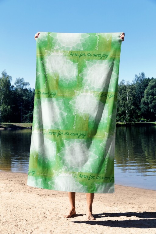 Prosop de plaja, Astacura, Yoga Harmony 70, 70x130 cm, 70% poliester/30% poliamida, Multicolor