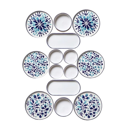 Serviciu de masă 14 buc. din ceramică – Hermia