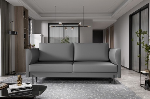 Canapea extensibila 4 locuri ELTAP, SO-REV-29SOF, Revi, 215x98x92 cm, lemn/poliester, gri