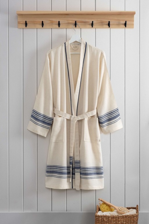 Halat de baie, L'essentiel Maison, Promise, Albastru navy