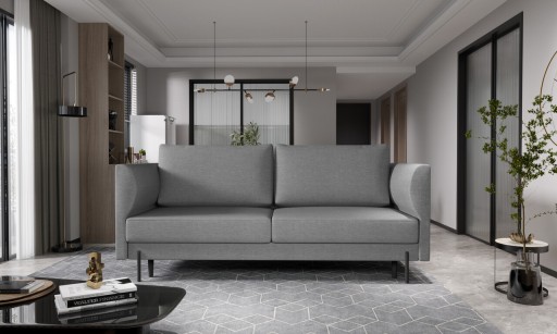 Canapea extensibila 4 locuri ELTAP, SO-REV-04FL, Revi, 215x98x92 cm, lemn/poliester, gri