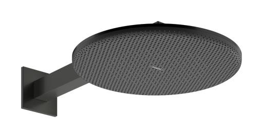 Palarie de dus Hansgrohe Raindance Alive Select S 300 2jet EcoSmart cu brat de dus de perete 39cm  negru periat