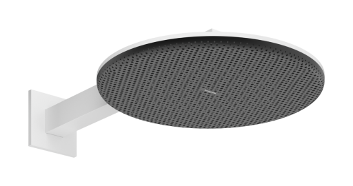 Palarie de dus Hansgrohe Raindance Alive Select S 300 2jet EcoSmart cu brat de dus de perete 39cm  alb mat