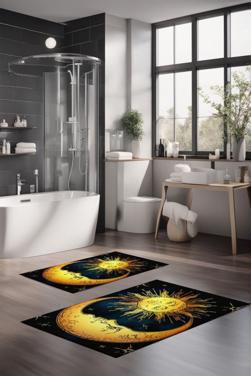 Set covorase de baie, Cartwright, CT-5383, Poliester, Multicolor