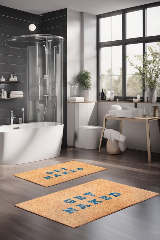 Set covorase de baie, Cartwright, CT-5394, Poliester, Multicolor