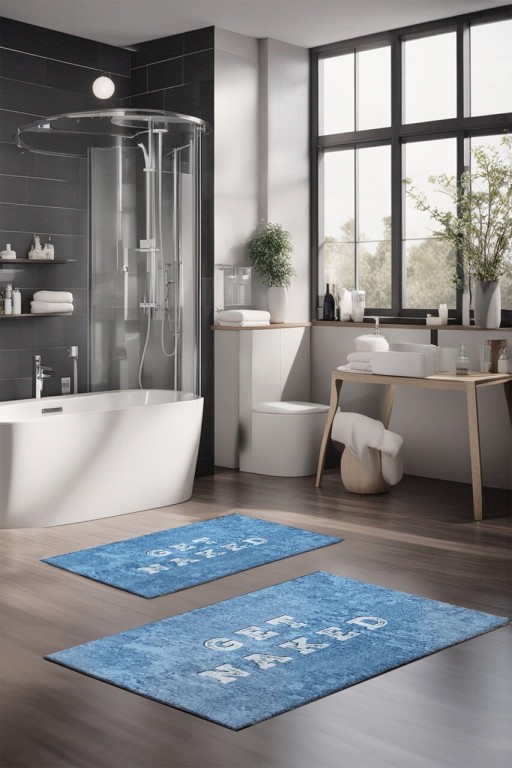 Set covorase de baie, Cartwright, CT-5399, Poliester, Multicolor