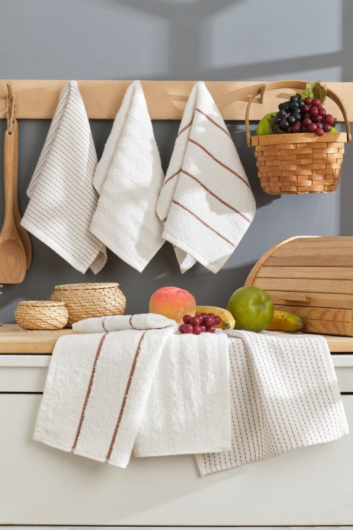 Set prosoape, Eponj Home, Sofya, Bumbac, Crem