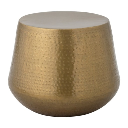 Măsuță de cafea aurie rotundă din metal ø 50 cm Avola – Bloomingville